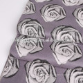 Hot Sell Own Factory Viscose e poliéster escovado Rose jacquard cachecol com flor jacquard cachecol